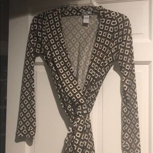 DVF wrap dress size 2